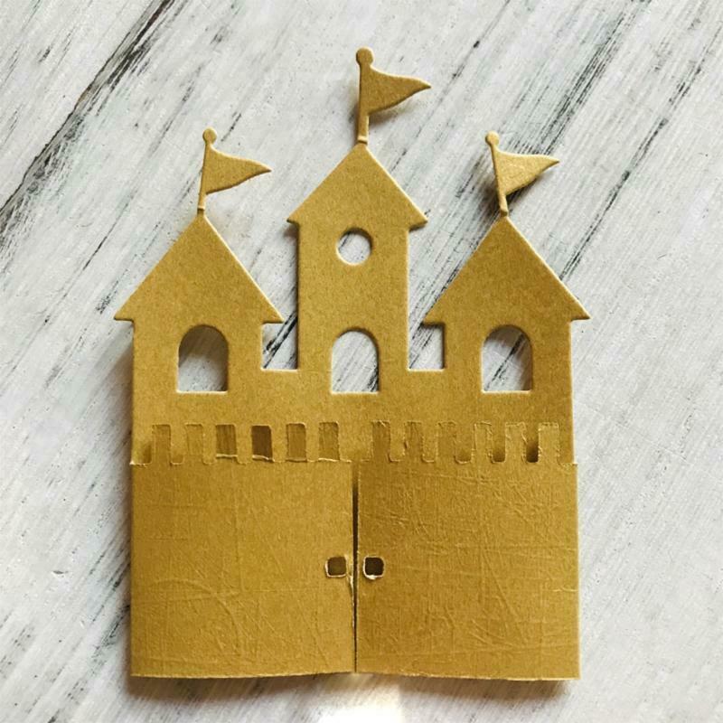 Castle Metal Cutting Die Stencil DIY Scrapbooking Album Paper Card Template Mold