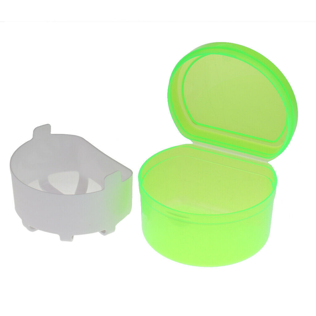 Orthodontic Denture Teeth Box Container Dental Holder Storage Case Green