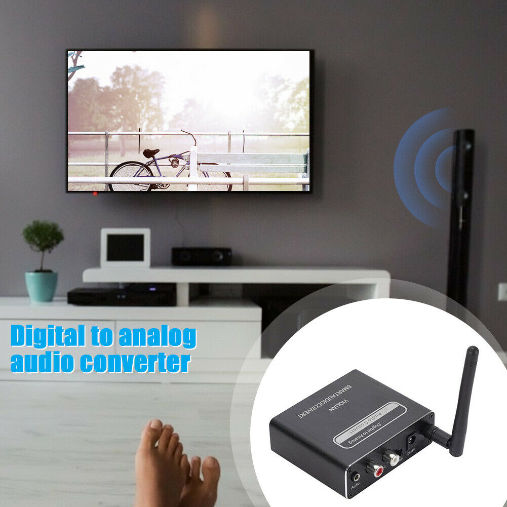 192kHz Digital to Analog Converter Bluetooth Coaxial DAC w/ Optical Adapter