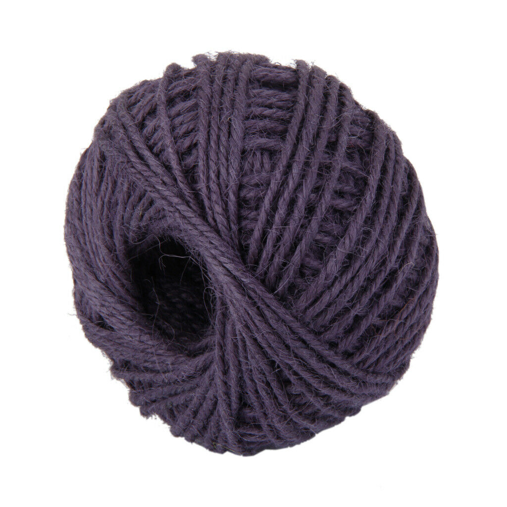 Navy Blue 50m Jute Burlap Twine String Cord Craft Scrapbooking Wedding Decor