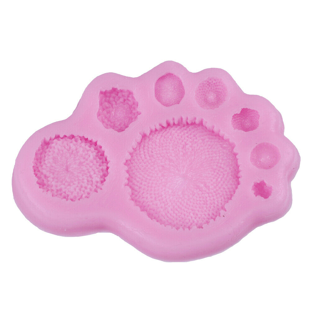 1pc  Flowers Shape Fondant Cake Silicone Mold Biscuits Pastry Mou^qiBDAU