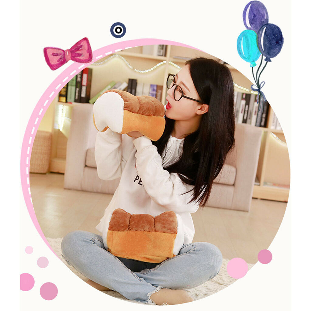 Funny Lively Toast Bread PlushTissue Box Home Car Paper Boxes
