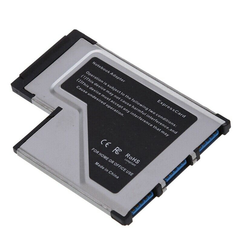 3 Port USB 3.0 Express Card 54mm PCMCIA Express Card for Laptop NEW O4W9W9