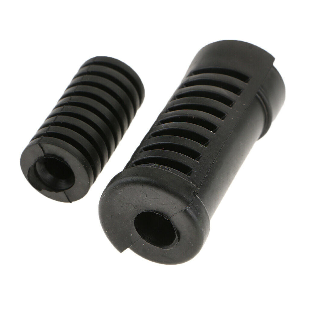 2X Motorcycle Gear Shift Shifter Lever Rod & Footrest Pedal Rubber Cover Set