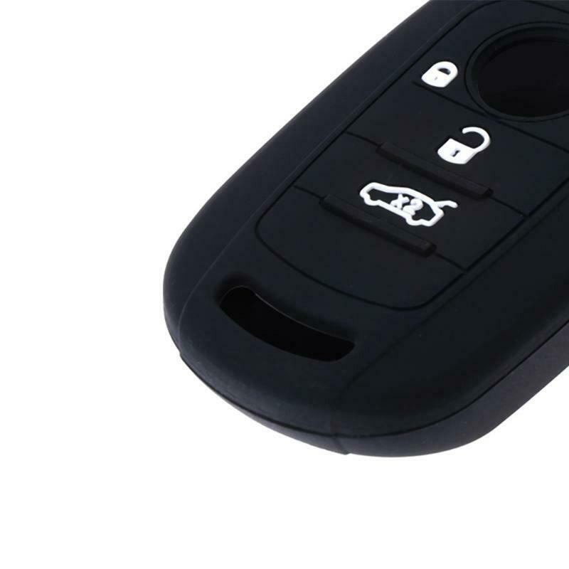 Silicone Car Key Case Cover For Fiat 500X Toro Tipo Egea 3 Buttons Dodge Neon
