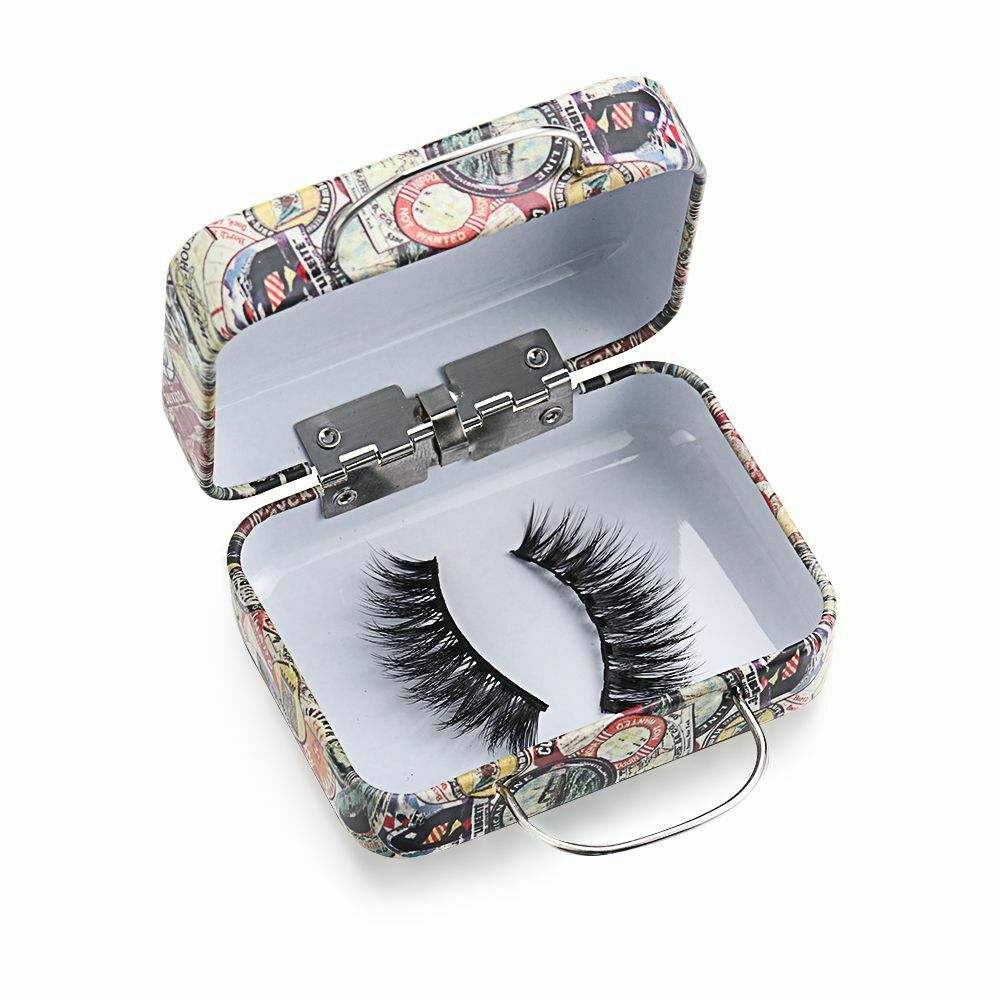 Makeup Tool Fashion Mink Lash Tray False Eyelashes Box Eyelash Package Suitcase