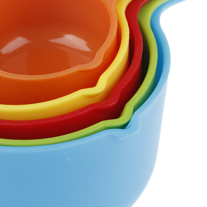 5pcs/set Measuring Cup Colorful Plastic Measure Cup Baking Measuring Too.l8