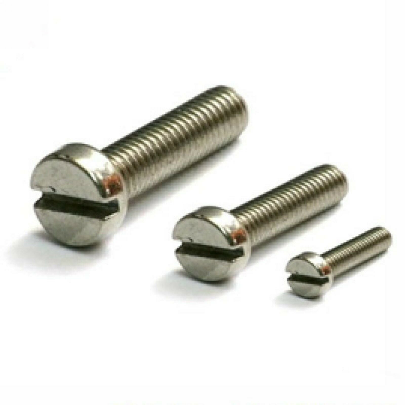 Lot50 Metric Thread M5*8mm Stainless steel Slotted Cheese Head Screw