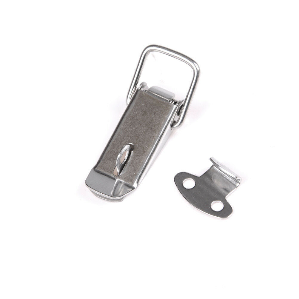 J106 Cabinet Box Spring Loaded Latch Toggle Locks Hasp For Sliding Door Windo Qx