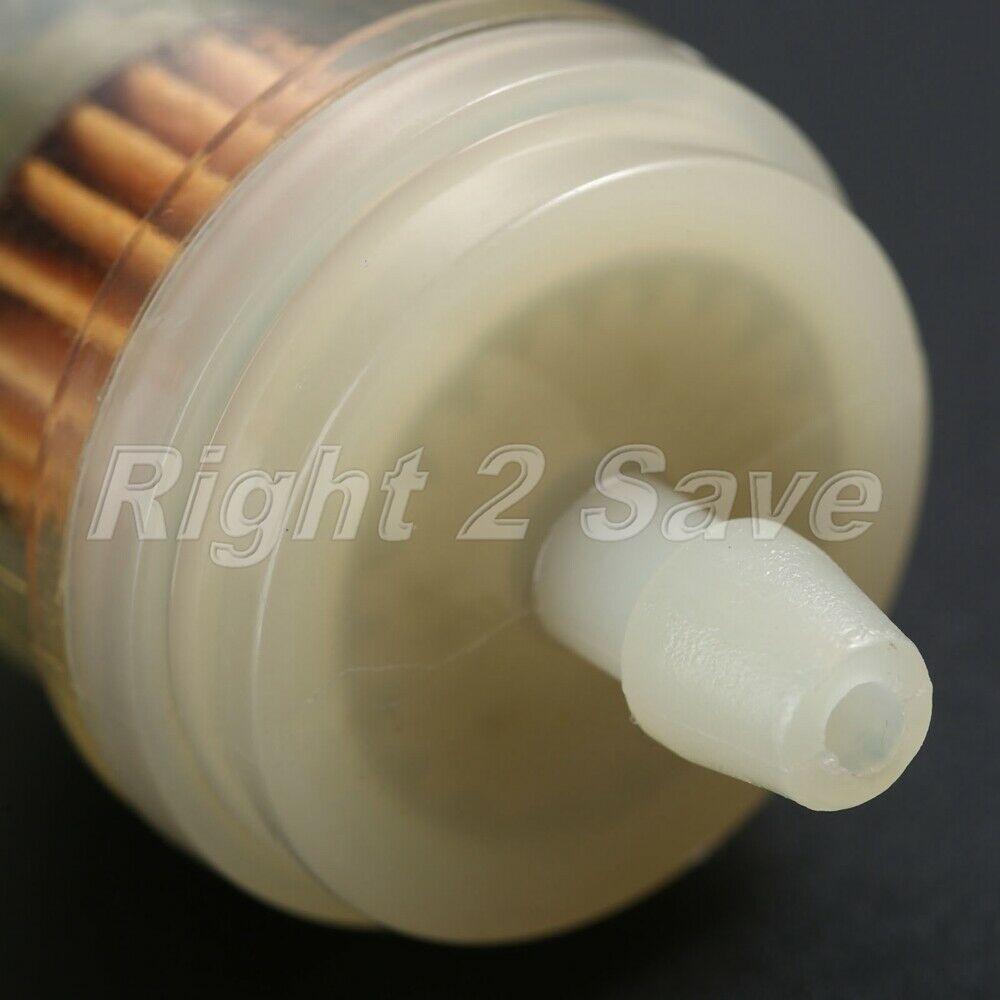 Motorcycle Yellow 1/4" 6mm 7mm Hose Line Fuel Gas Oil Filter Cleaner Universal