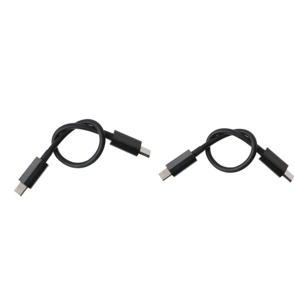 2x Type USB-C to Micro-USB 2.0 Cable Connection Cable Extension Cable, Short