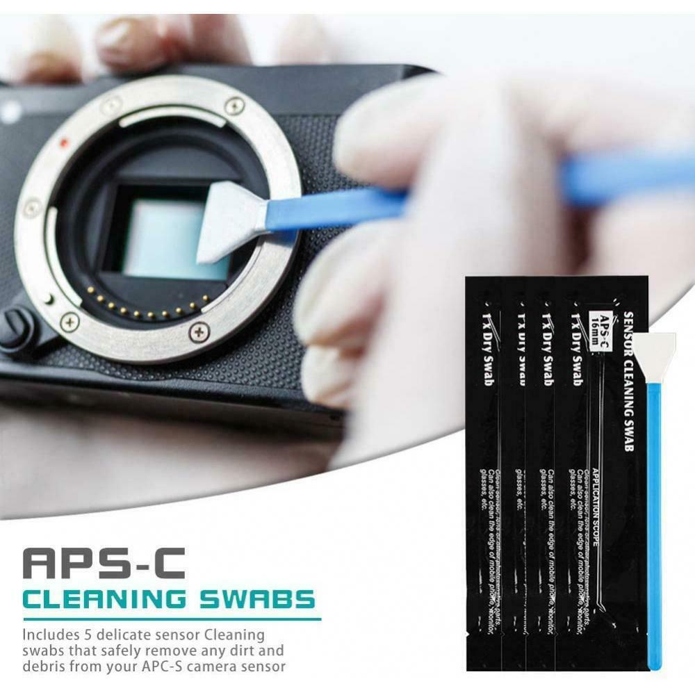 Professional Camera Cleaning Kit for DSLR Cameras + Air Blower Nozzle + APS-C