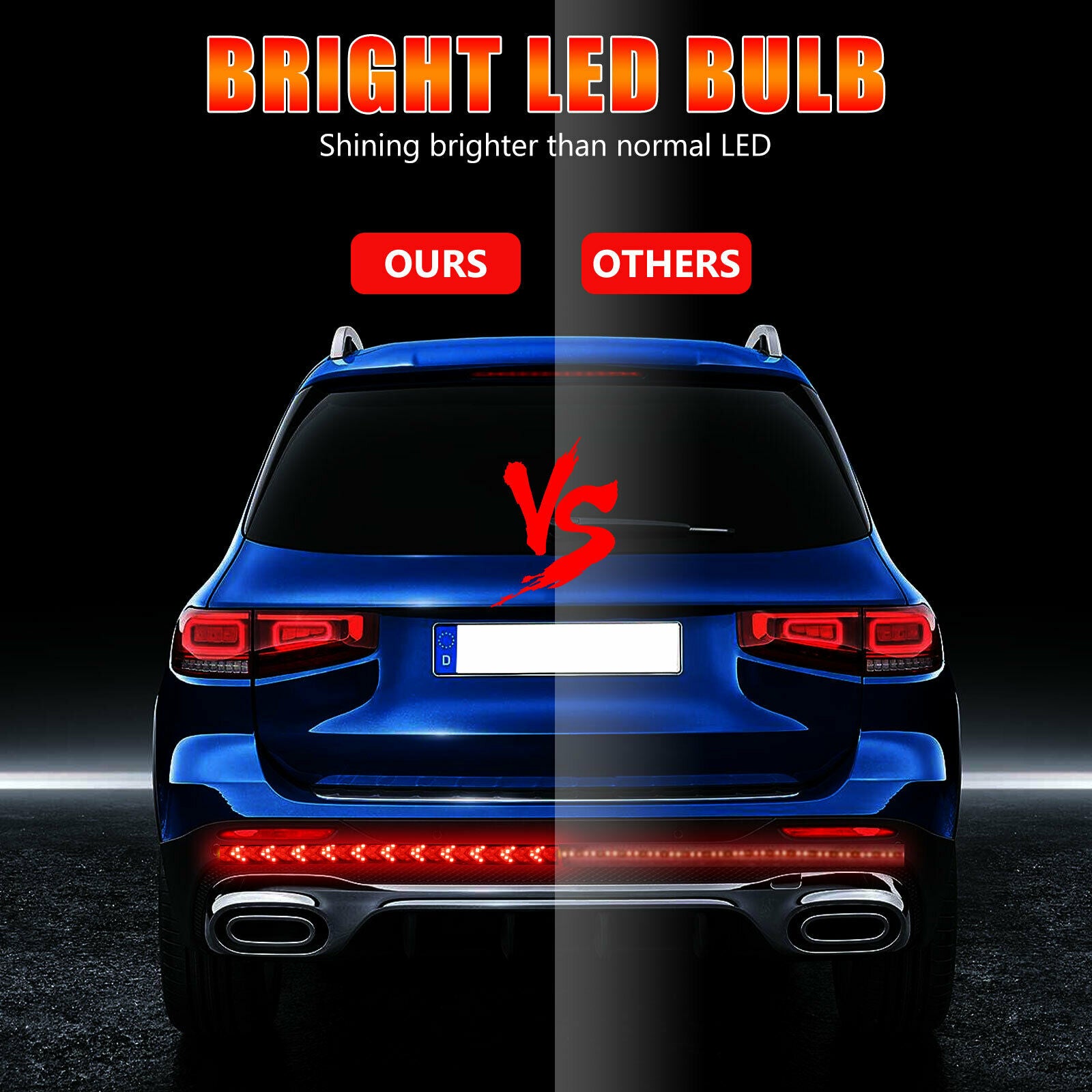 48" inch 432-LED Truck Strip Tailgate Turn Signal Brake Tail Reverse Light Bar