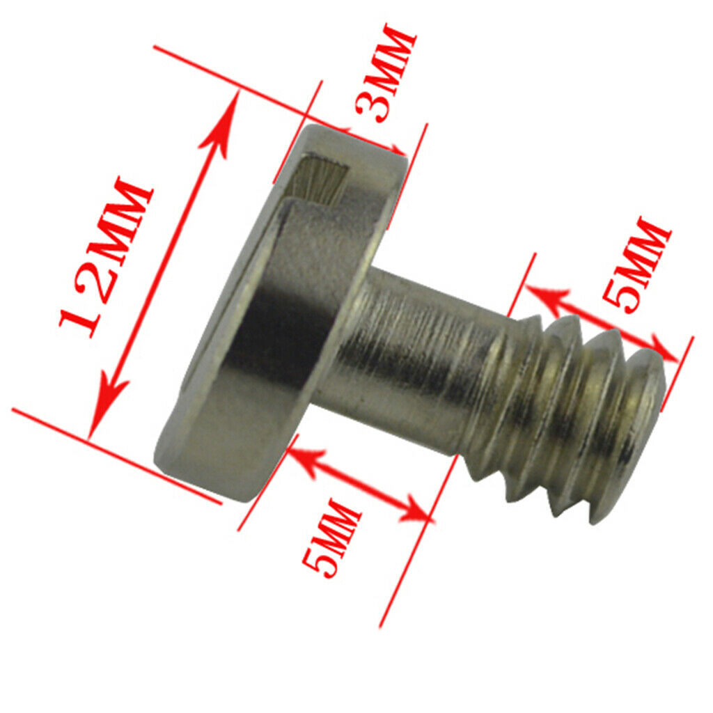 1/4" Mounting Screw 10mm Shaft without Ring for Tripod Monopod Telescopes