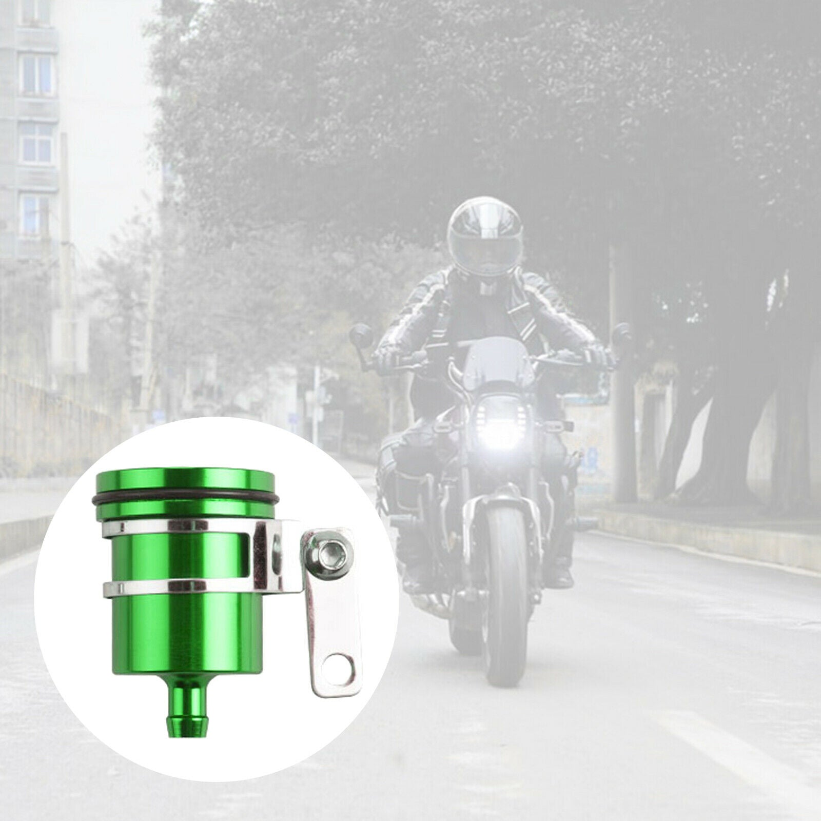 Motorcycle Brake Fluid Reservoir Oil Tank Cup Parts for Kawasaki Green