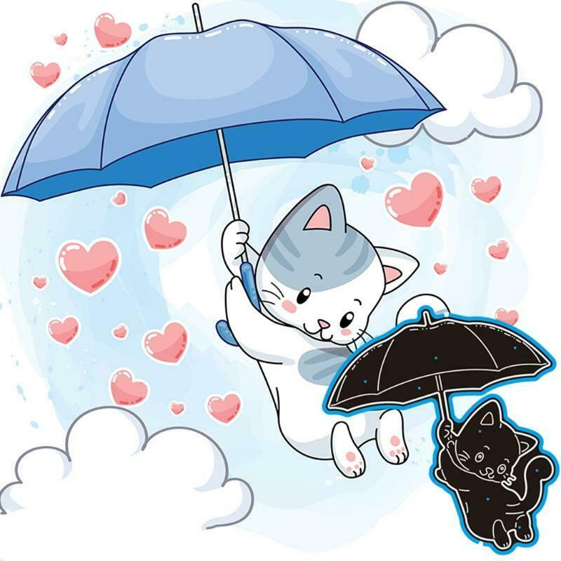 Umbrella Metal Cutting Dies Stencil Scrapbooking DIY Album Stamp Paper Embossing