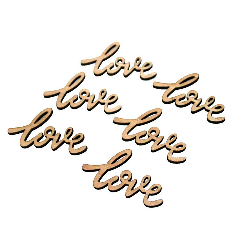 18pcs 55mm Rustic Wooden Love Letters Shabby Chic Craft Scrapbook Decorat.l8