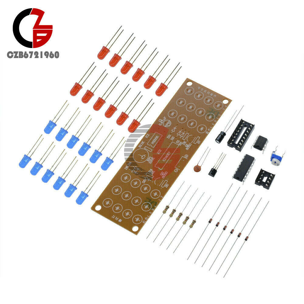Red Blue DIY Kit Dual-Color Detonation Flashing Light 6V