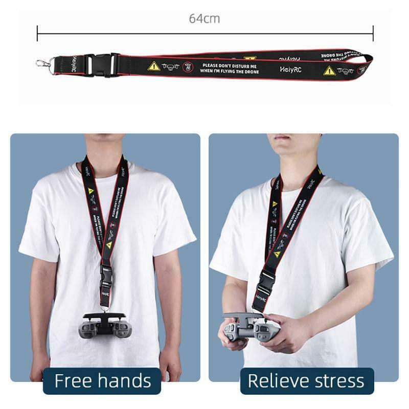 Hanging Neck Strap Skin-Friendly Lanyard Adjustable Hanging Flat Rope Black