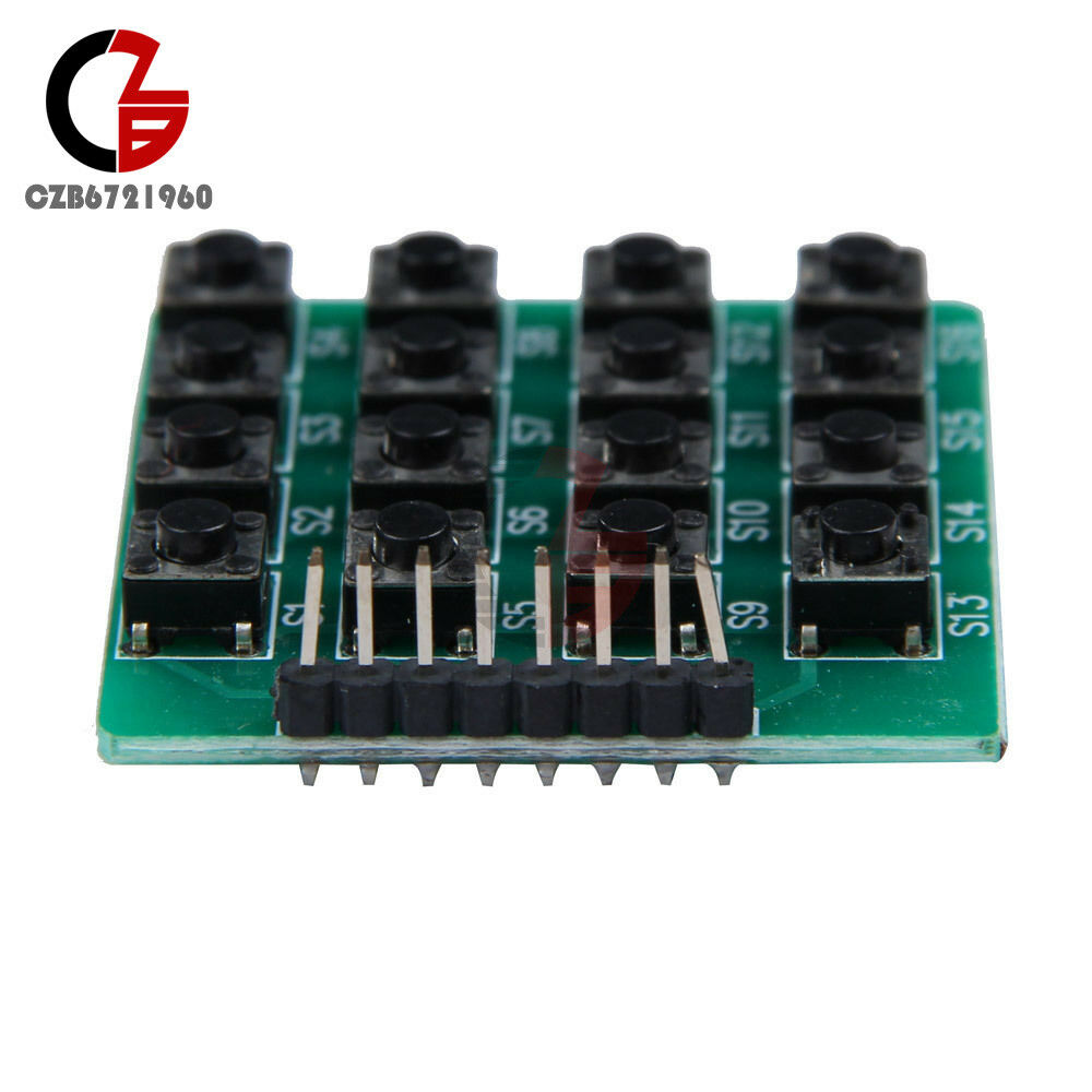 4x4 4*4 Matrix 16 Keypad Keyboard 16 Botton Module MCU Green Board for Arduino