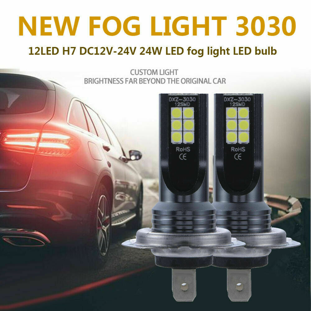 4Pcs H7 LED Headlight Bulbs Conversion Kit Hi/Lo Beam 120W 26000LM 6000K Bright