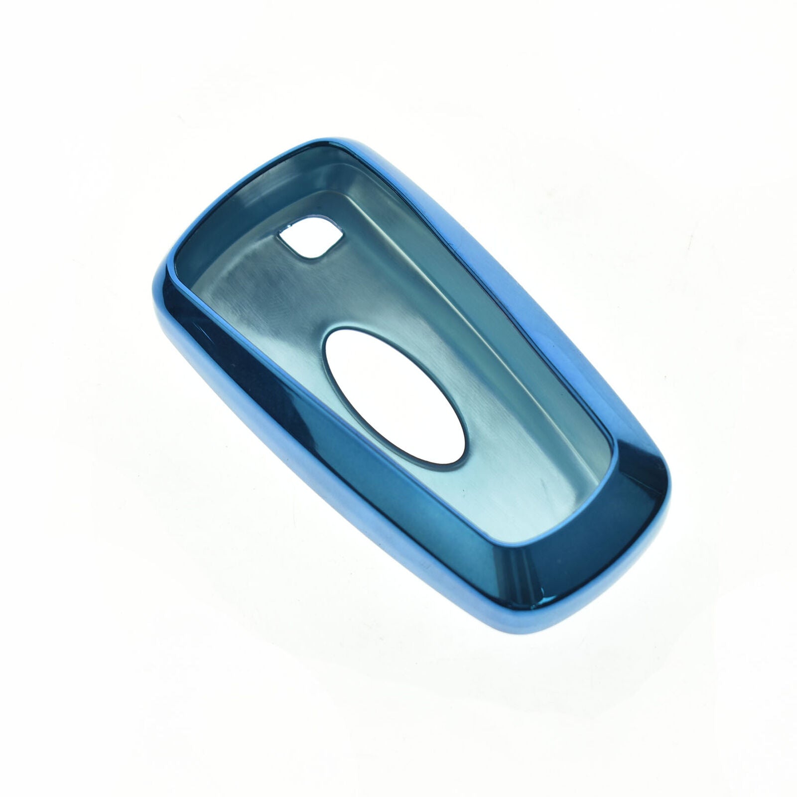 Smart Car Key Fob Chain Cover Case Ring For Ford Mondeo Lincoln Blue