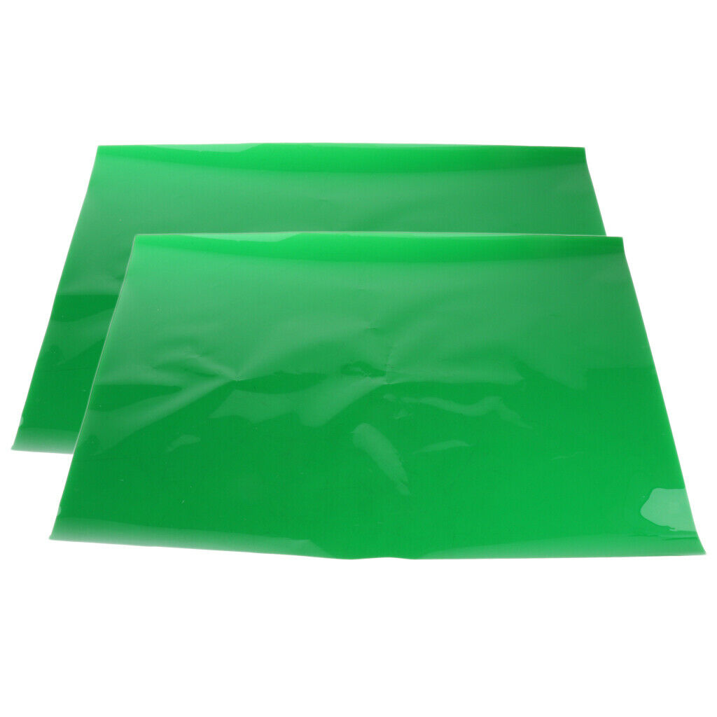 2x 40x50cm Gel Color Filter Film Paper for Studio Red Head Light Green