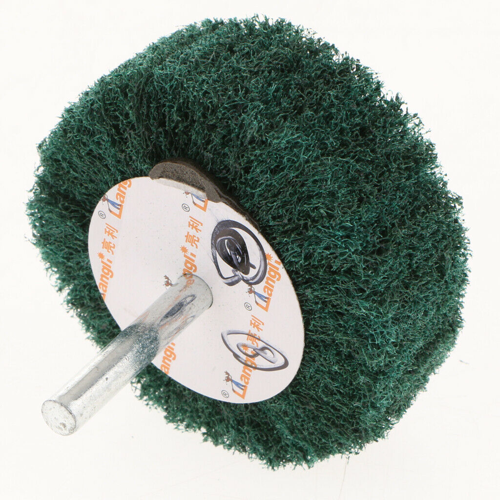 Non Woven Abrasive Wheel Grinding Polishing Tools 60 x 25 x 6mm Green