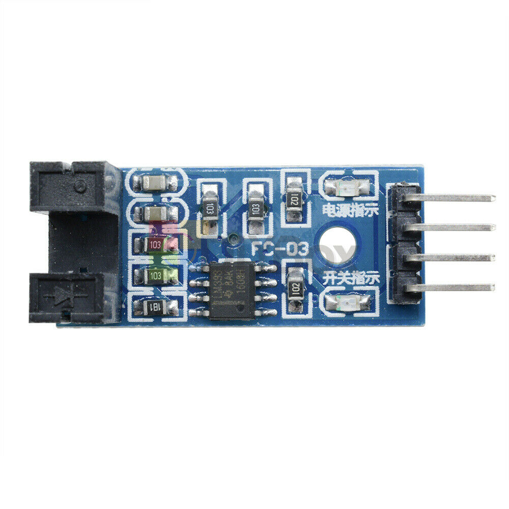 5PCS 3.3V-5V Slot Type IR Optocoupler Speed Sensor Module LM393 for Arduino
