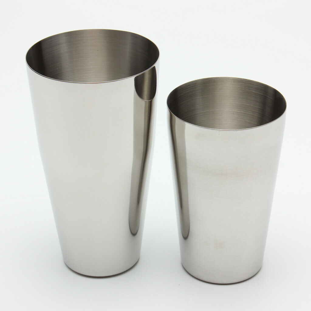 Martini BAR COCKTAIL SHAKER Stainless Steel Boston Mixing Tin Set 800 &