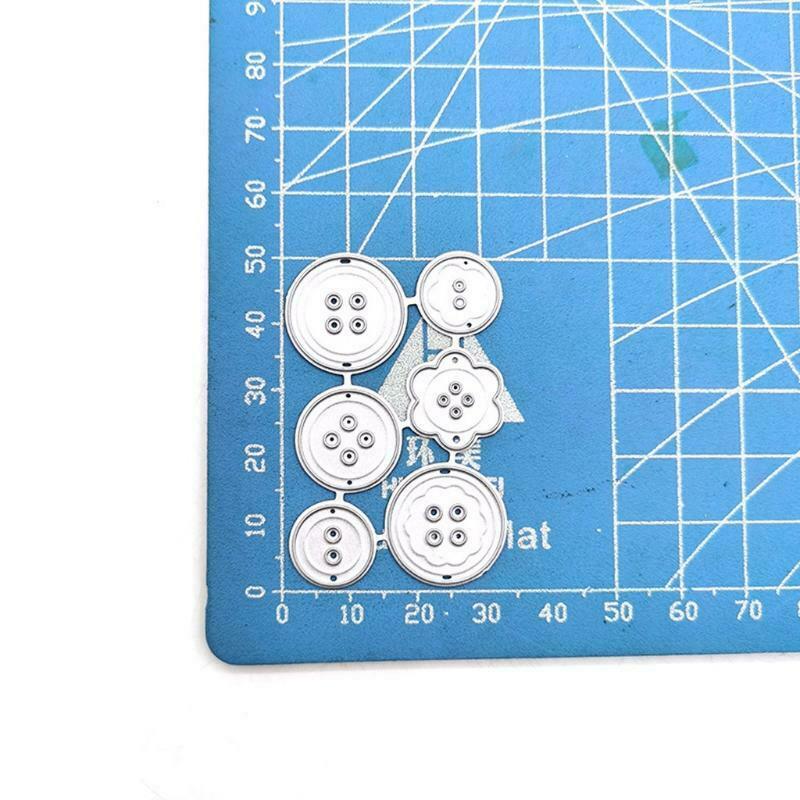 Six Buttons Dress Decoration Carbon Steel Cutting Dies DIY Scrapbooking Photo