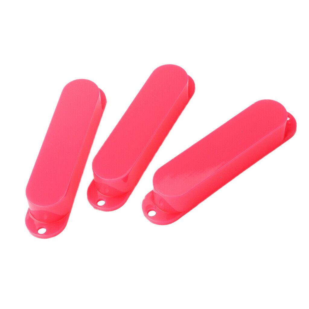 3pcs Green Sealed Closed Single Coil Pickup Covers For Guitar Pickup red