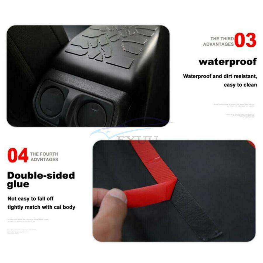 1 Piece Set For Wrangler JL JT 2018-2020 Rubber Black Car Central Armrest Cover