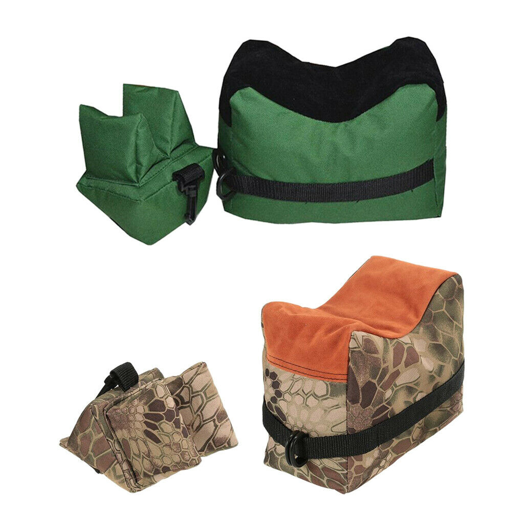 2pcs Front & Rear Bag Gun Support Shooting Rest Target Stand Sandbag Pouch