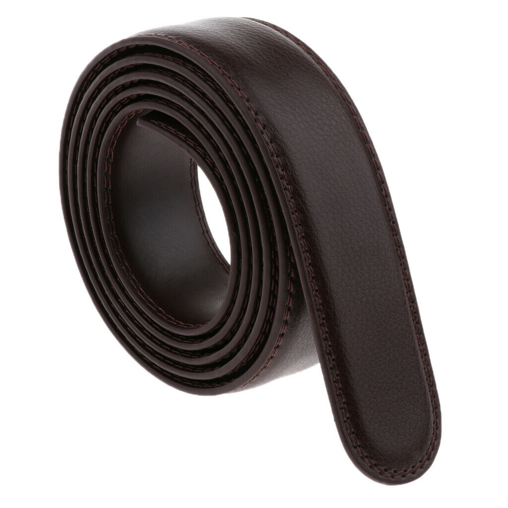 Men's Fashion Leather Replacement Belt Only Belt No Buckle 125cm/45 Inch -