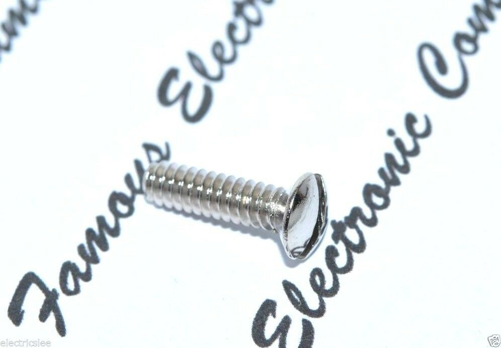10pcs - #6-32x1/2" (12.7mm) Nickel-Plated Copper Wallplate Screw