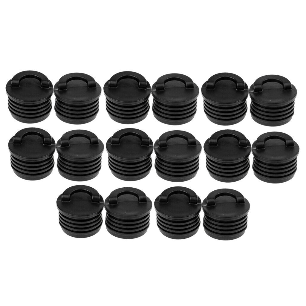 16Pcs Kayak Marine Boat Dinghy Scupper Stopper Bungs Drain Plugs Replacement