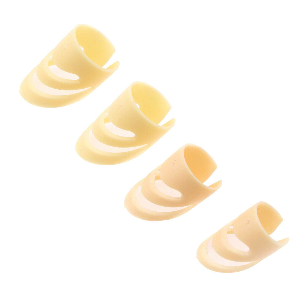 Plastic Acoustic Guitar Finger Nail Thumb Picks Finger style Set Beige