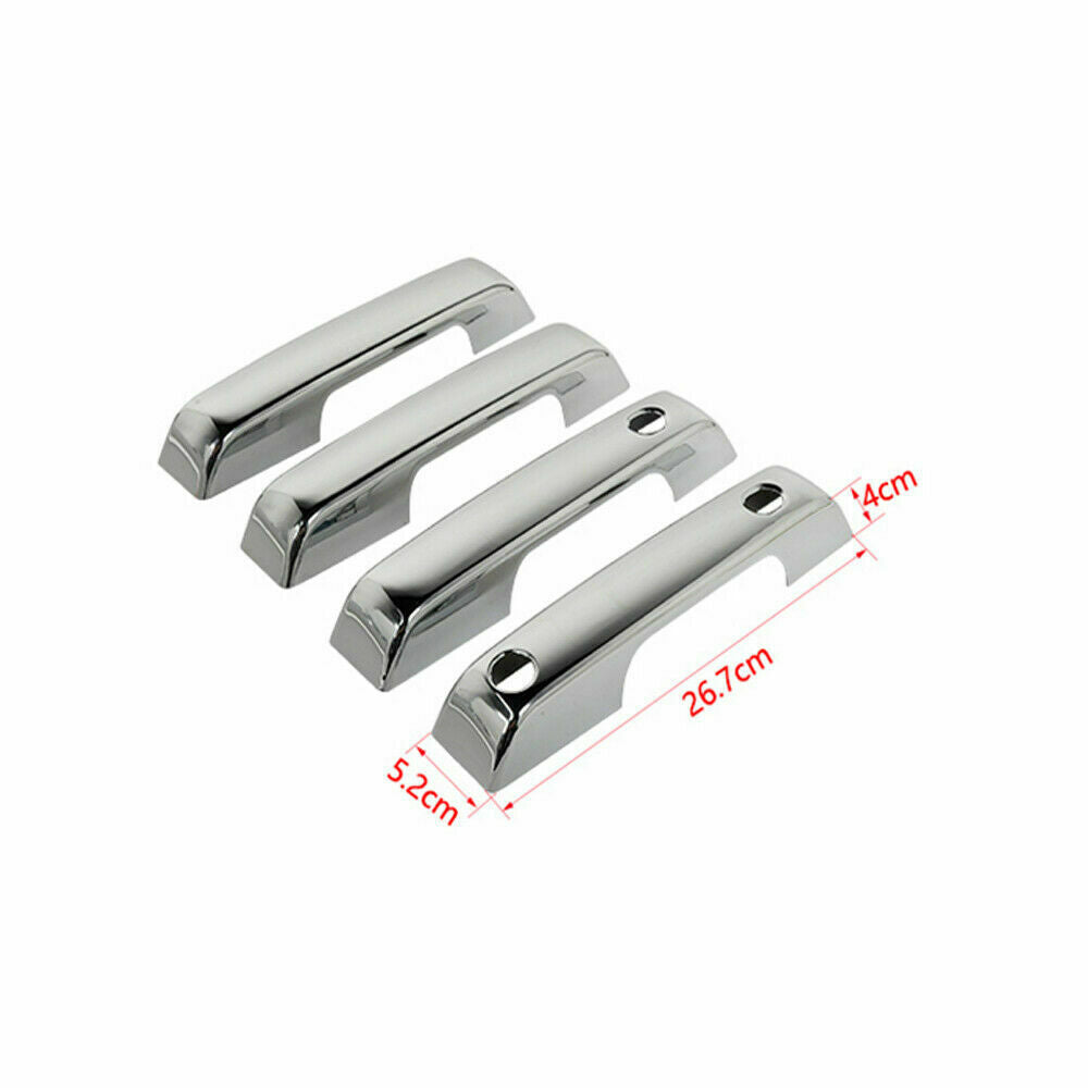 For Ford F150 F-150 2021-2022 ABS Chrome Outer Door Handle Bowl Cover Trim 8PCS