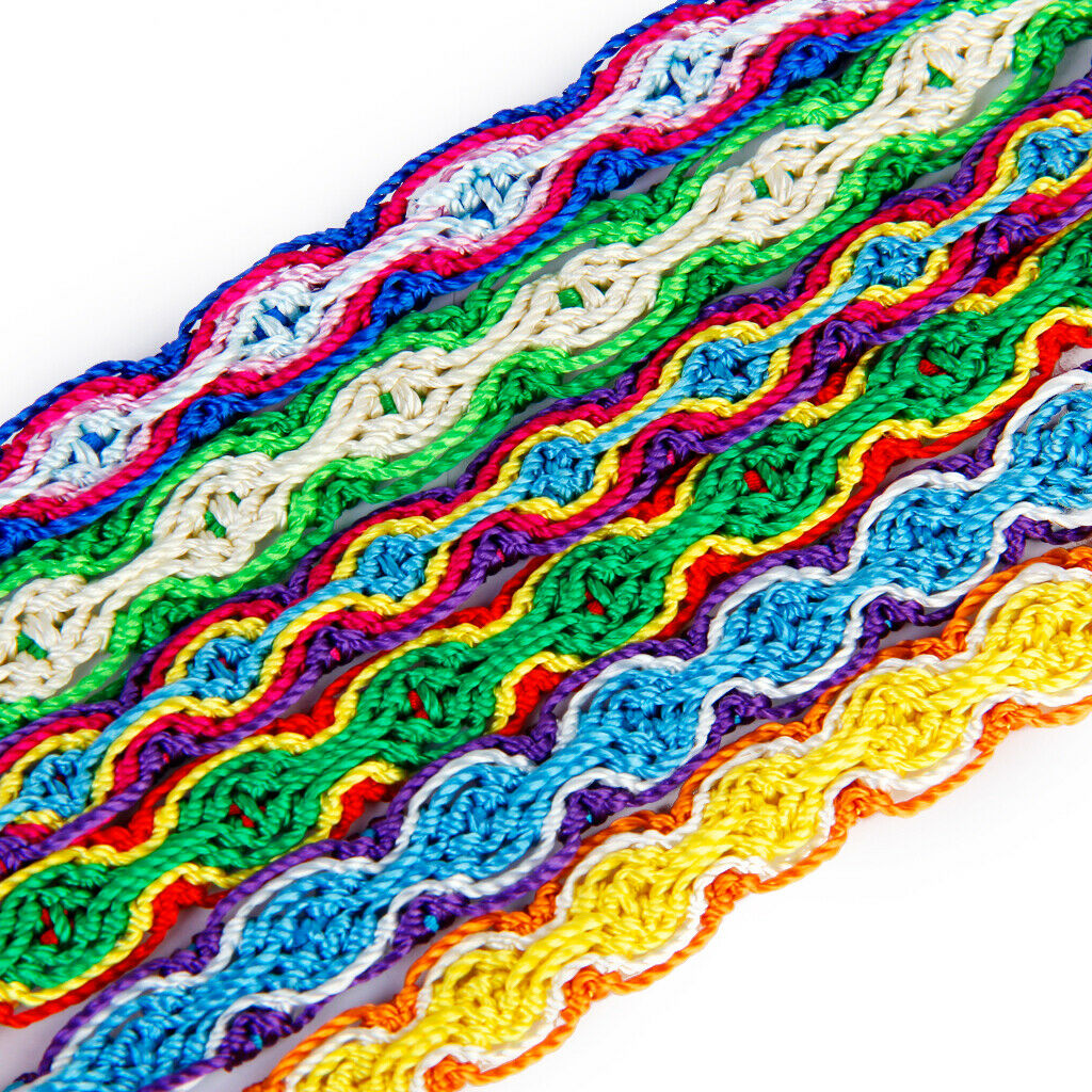 6 lucky woven braided friendship bracelets cuff bracelet