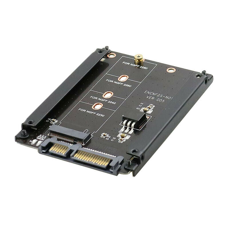 Metal Case B+M Key M.2 NGFF SSD To 2.5 SATA 6Gb/s Adapter Card With 5 ScrewBDAU