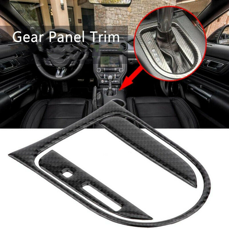 4pcs For Ford Mustang 15-19 Center Console Gears Shift Frame Cover Trim Stickers