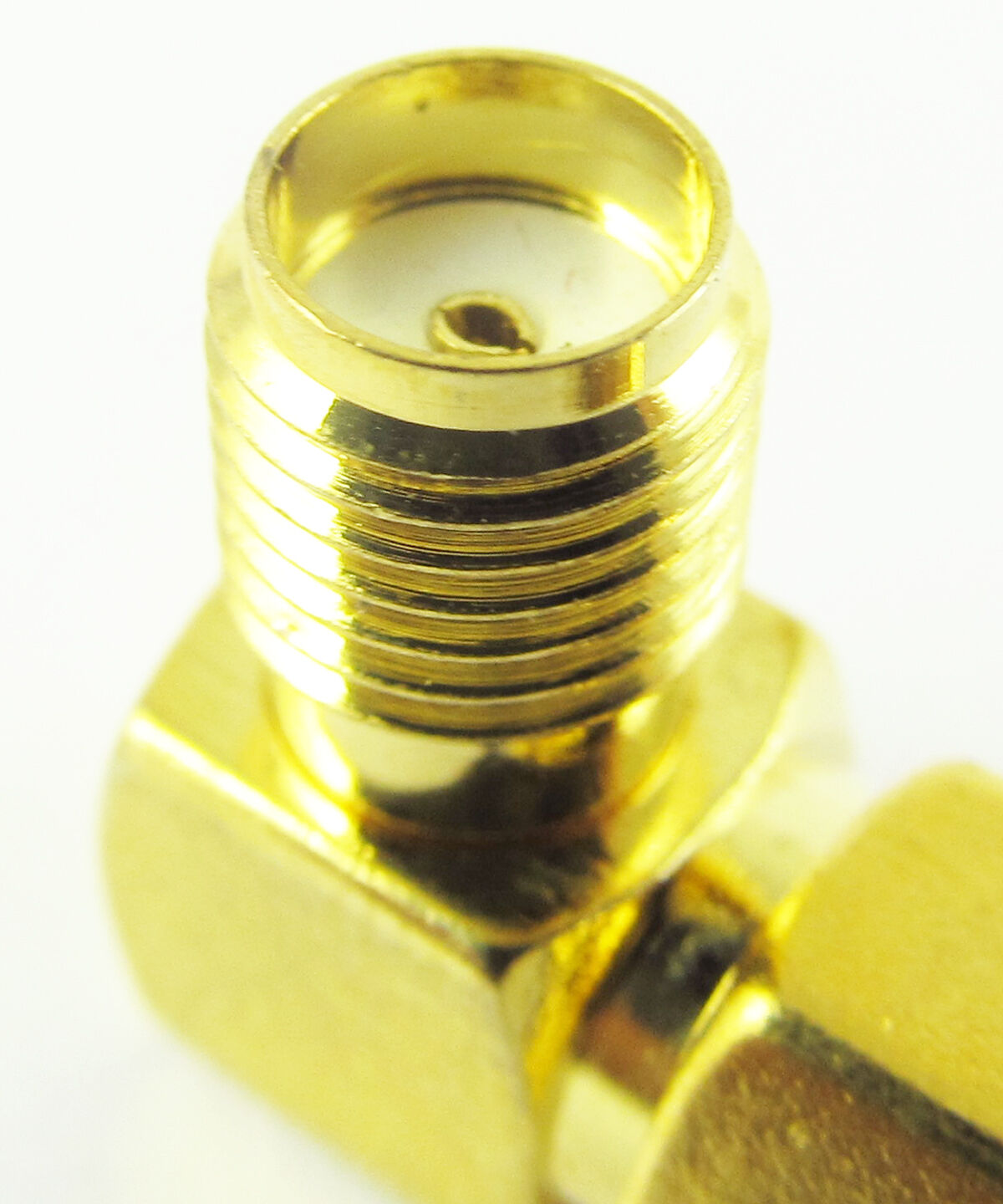 1pc new RF adapter connector SMA male plug to SMA female jack R/A right angle