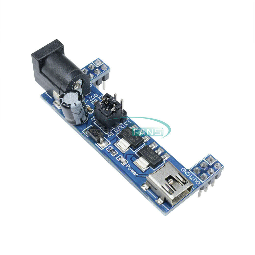 Mini USB MB102 Breadboard Power Supply Module 3.3V 5V F Solderless Arduino