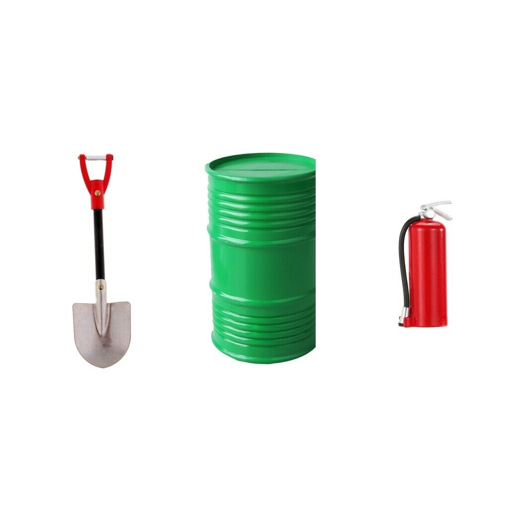 1:10 RC Shovel Oil Tank Fire Extinguisher for D90 RC4WD RC Crawler Car Tool