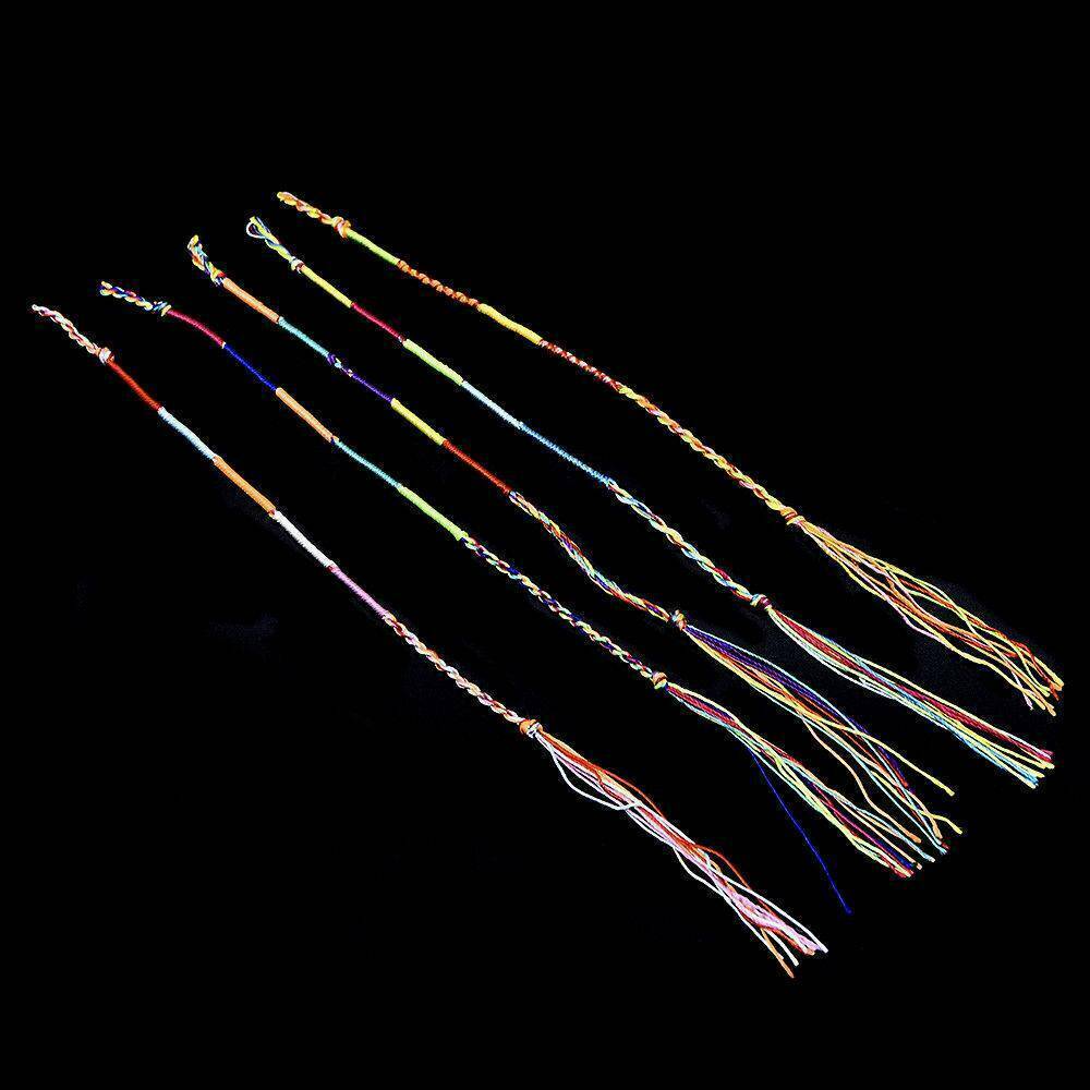 10X Lucky FRIENDSHIP BRACELETS Woven Braided Hippie Boho Surf Bracelet Anklet