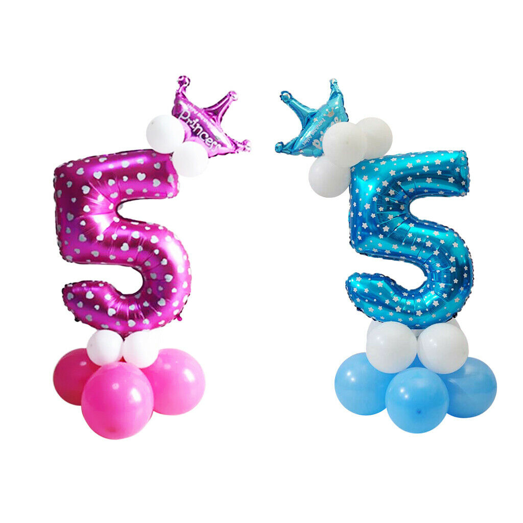 2 Set Balloons  Number Long Balloons And Latex Balloons for Home Party Ornament