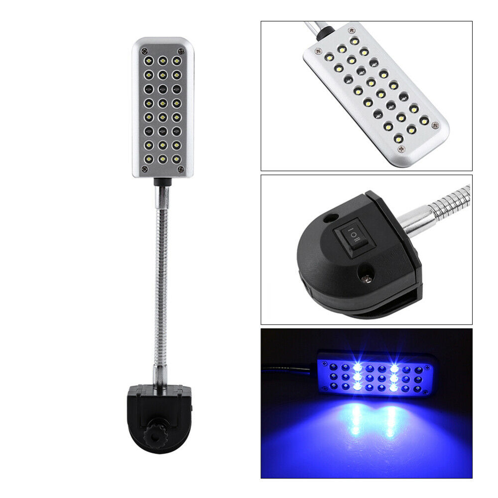 24 LEDs Aquarium Clip on Lamp Aquatic Grow Fish Tank Light EU Plug Flexible