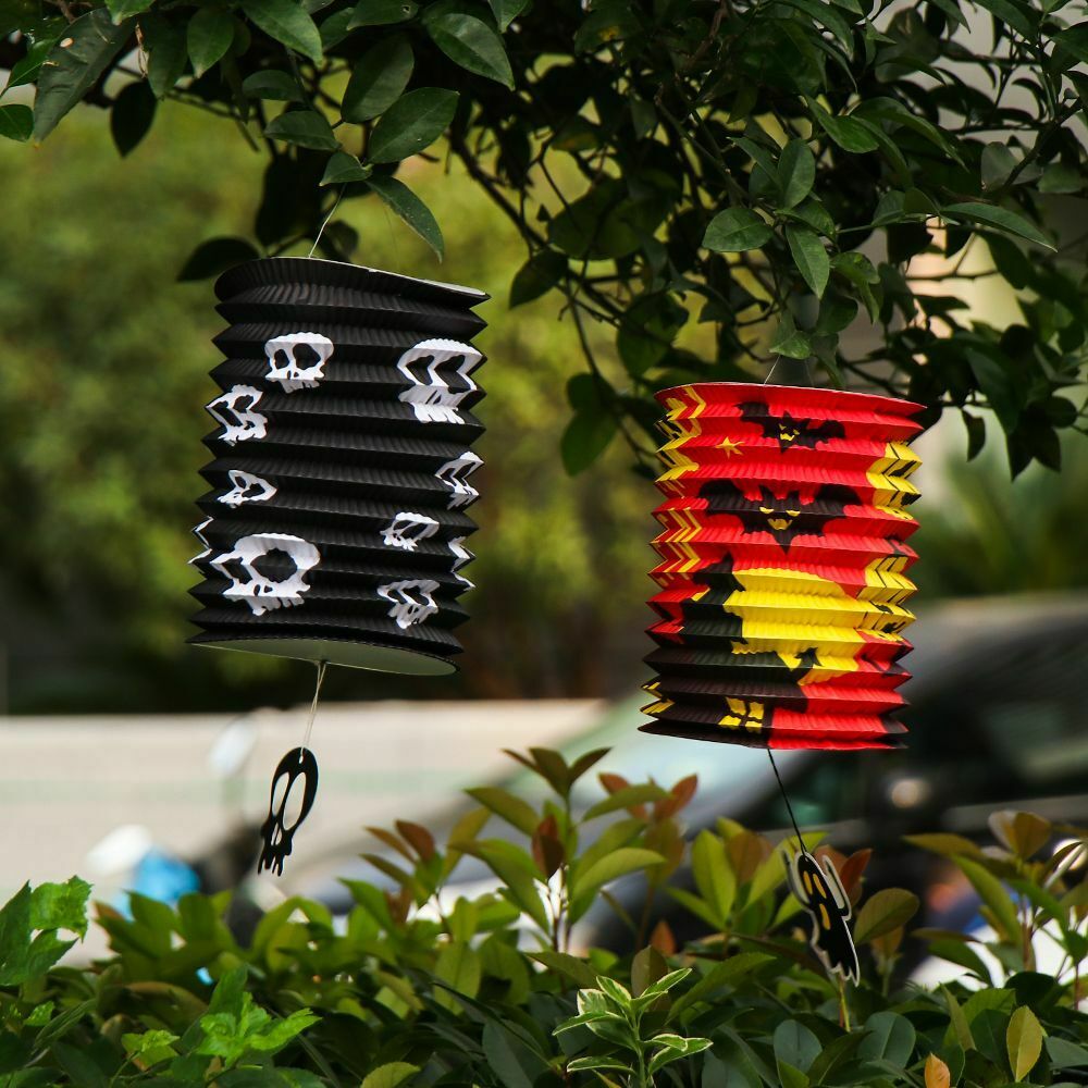 Telescopic Party Decoration Organ Lantern Happy Halloween Paper Lantern