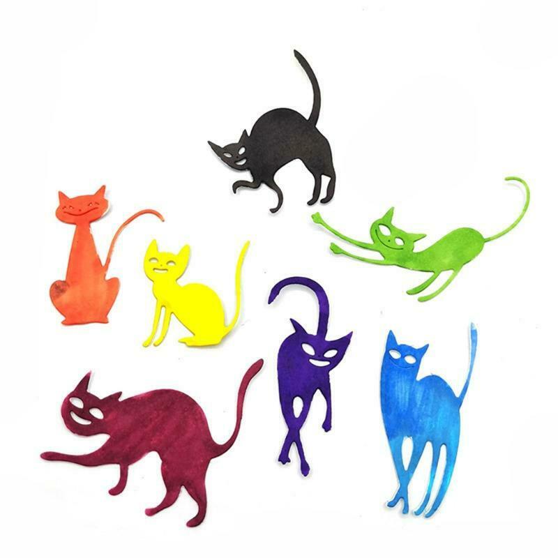 Halloween Mutant Cats Carbon Steel Cutting Dies DIY Scrapbooking Photo Album